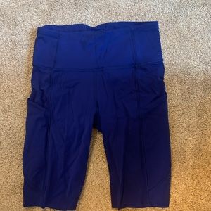 Lululemon bikers 8” bright blue